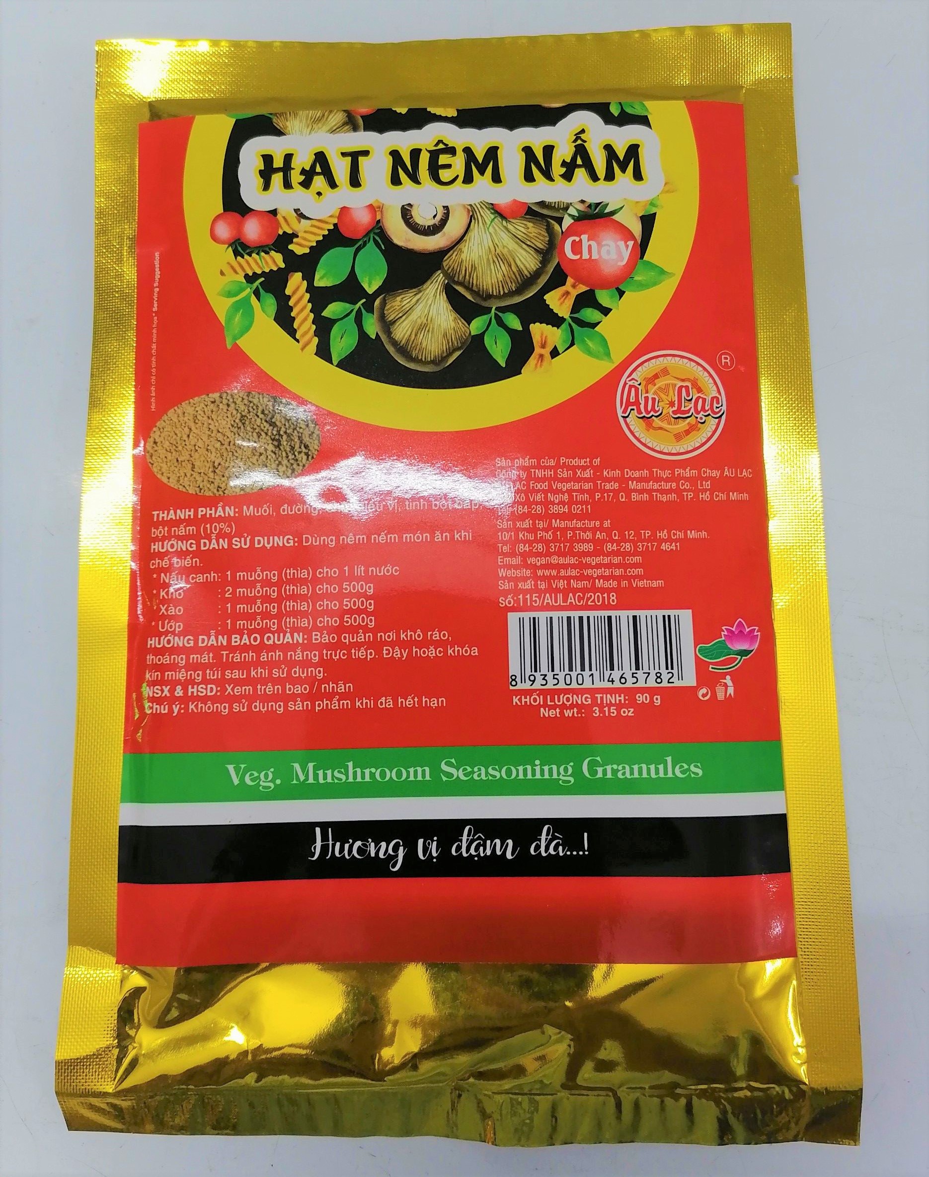 Hạt nêm nấm âu lạc vegetarian mushroom seasoning granules
