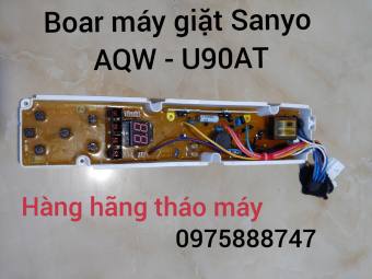board  máy giặt Sanyo - Aqua  AQW - U90AT ( 6 PHÍM CÓ XẢ COMFOR )