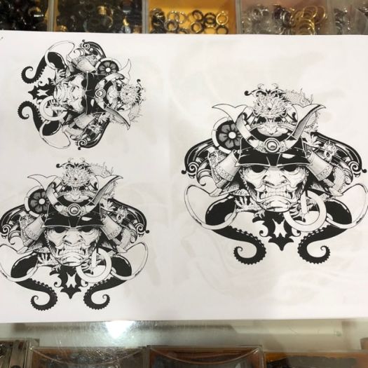 Mẫu hình xăm gợi ý Đầu lâu hoa hồng ( 15 ~ 20 hình )