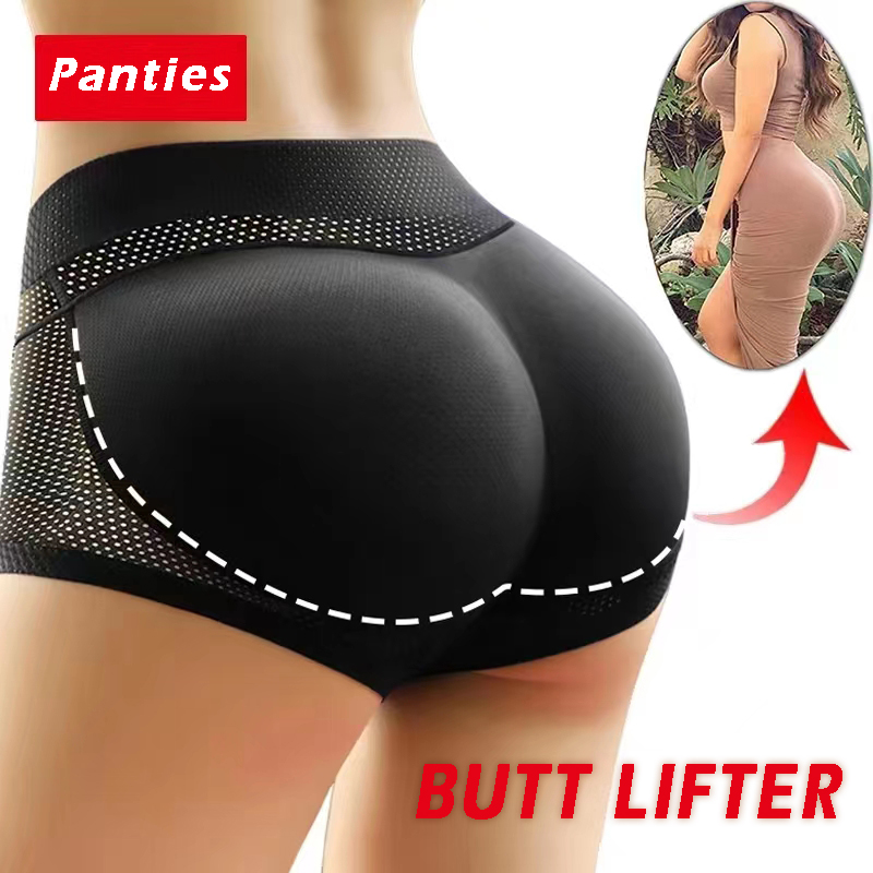 One-Piece Women's High waist Seamless Padded Underwear Push Up Padded Panty  Girdle Panties Butt Lifter Panties S-XL