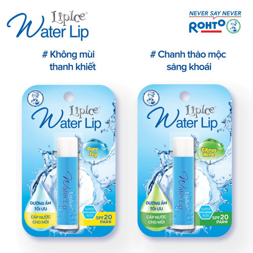 Son dưỡng không màu dưỡng ẩm cho môi luôn mịn màng lipice water lip spf20/pa++ 4.3g