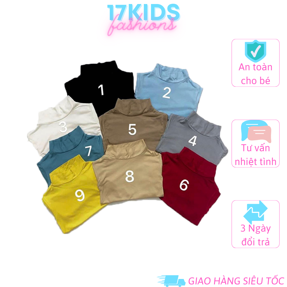 [ Loại Xịn ] Áo Thun Lạnh Giữ Nhiệt Minky Mom Cổ 3p Cho Bé Trai Bé Gái Từ 8-18kg