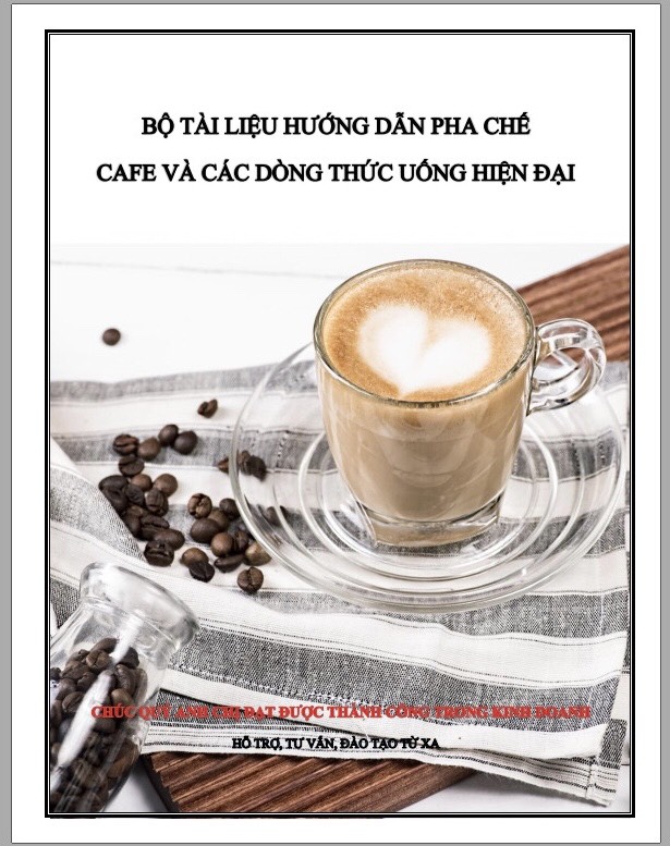 Sách công thức pha chế Cafe và các dòng thức uống HOT hiện đại