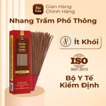 Nhang Trầm Hương – Hộp Đỏ | Bảo Trầm – Tự Nhiên, Hương Dịu Nhẹ, Thắp Hằng Ngày