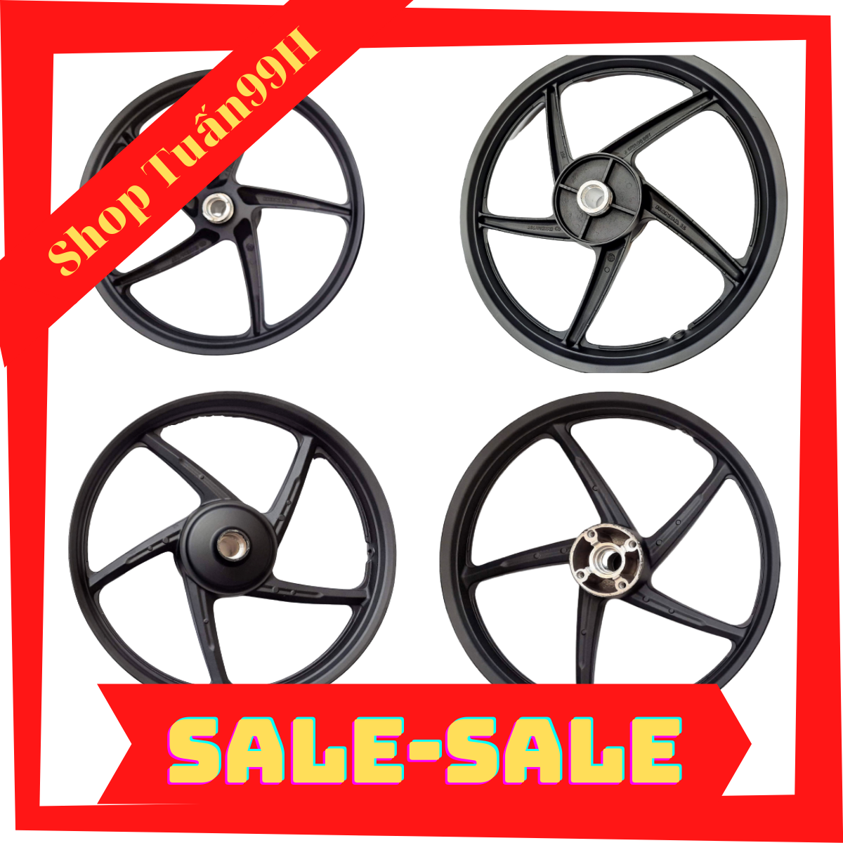 Mâm lẻ 5 cây đĩa hoặc đùm gắn Dream, Wave, Future