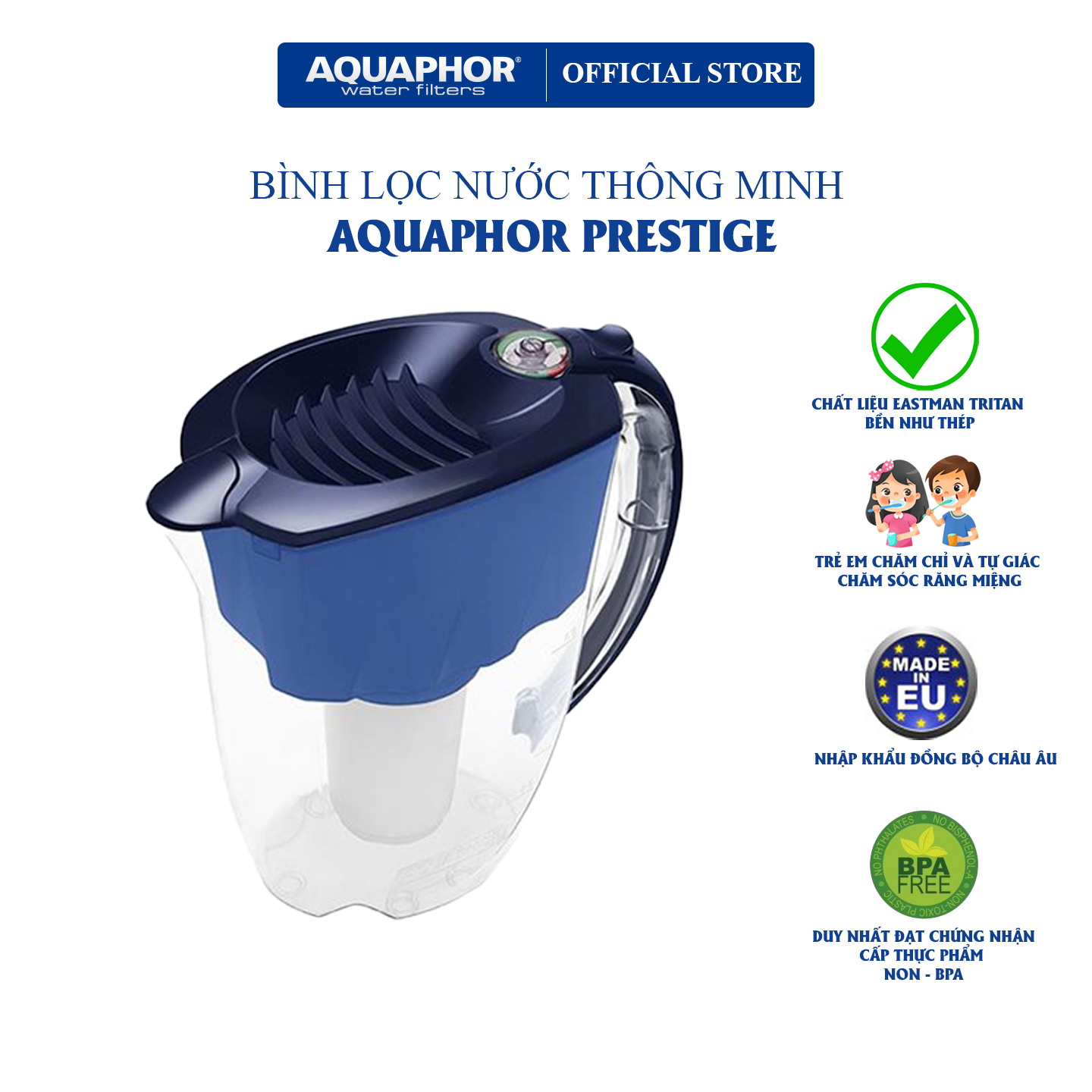 Bình lọc Aquaphor Prestige - Xanh