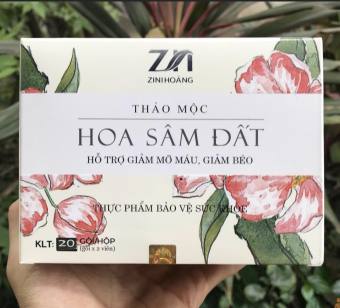 Trà giảm cân Hoa Sâm Đất mẫu mới nhất (20 Gói x 02 viên) – Hỗ trợ giảm cân, mỡ máu, béo phì