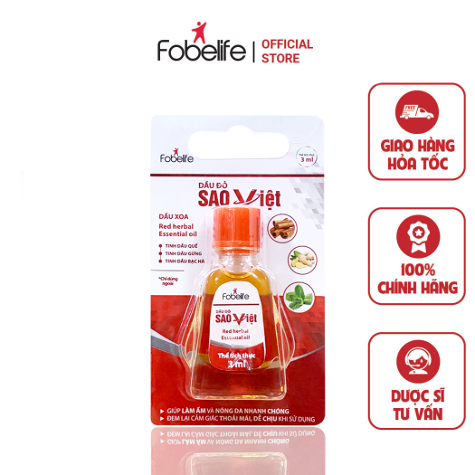 Dầu Đỏ Sao Việt Giúp Làm Ấm Cơ Thể Hỗ Trợ Tình Trạng Cảm Lạnh