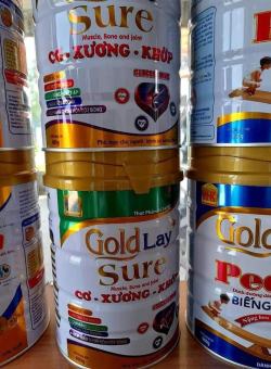 SỮA GOLDLAY SURE CAO CẤP ĐẶC BIỆT CHO XƯƠNG KHỚP LON 900G - Sữa dành cho người già
