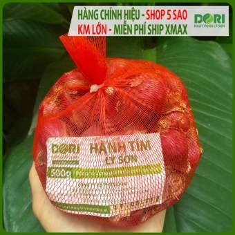 Hành tím Lý Sơn Dori -  Túi lưới 500g - Trồng tại đảo Lý Sơn - Cam kết đúng xuất xứ