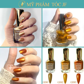 Sơn móng tay gel lạnh cao cấp 16ml tone màu nhũ vàng (không cần hơ máy)
