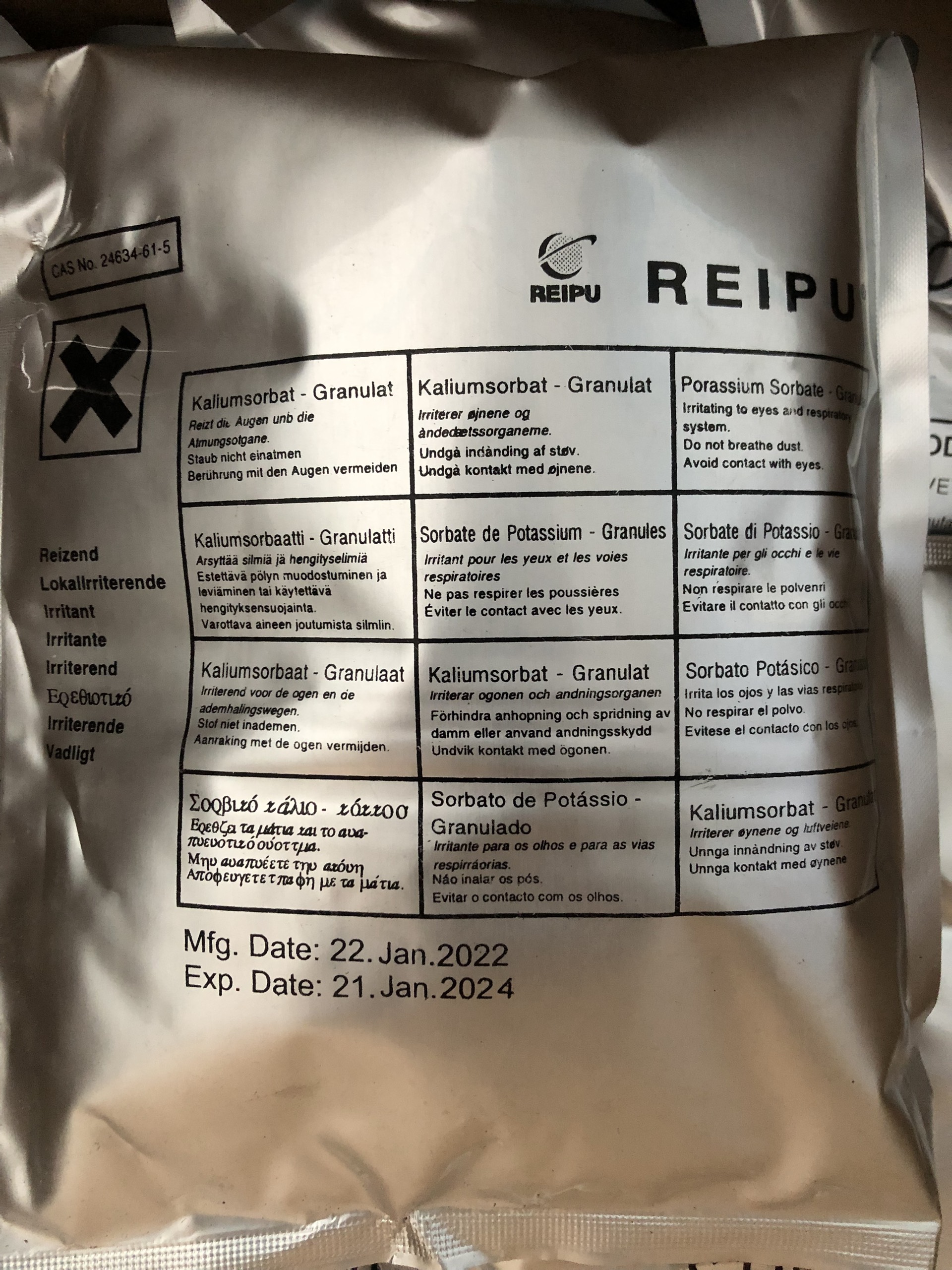 Potassium sorbate - phụ gia bảo quản thực phẩm - potassium sorbate _chất bảo quản,chống mốc dùng trong thực phẩm.