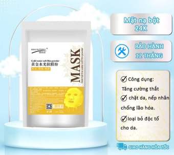 Mặt Nạ Colagen Vàng 24K, Bột Nạ Dẻo Đắp Mặt Nạ Trắng Da Đẹp Da Min Da Triết Xuất Từ Thiên Nhiên.