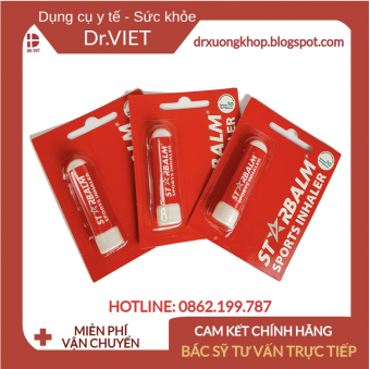 Chai Hít Starbalm Sports Inhaler 1.1gram chính hãng Hà Lan- Giúp lưu thông đường hô hấp hít thở sâu hơn tăng cường trao đổi khí tăng lượng oxi trong máu sử dụng chai hít vào mọi lúc vận động thể thao hiệu quả - APM