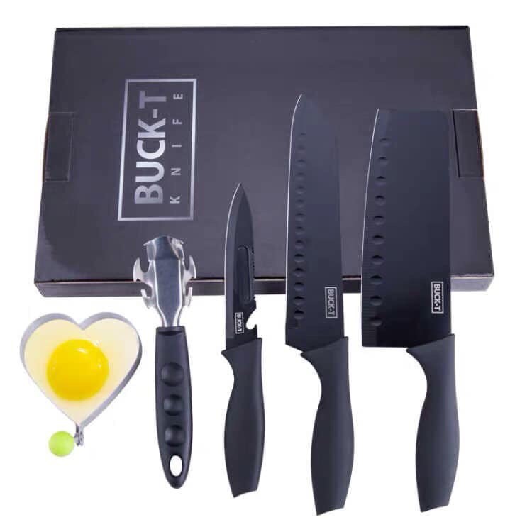 Bộ dao Nhật 5 món đa năng cực bén , lưỡi dao gia công kĩ siêu bền cao cấp
