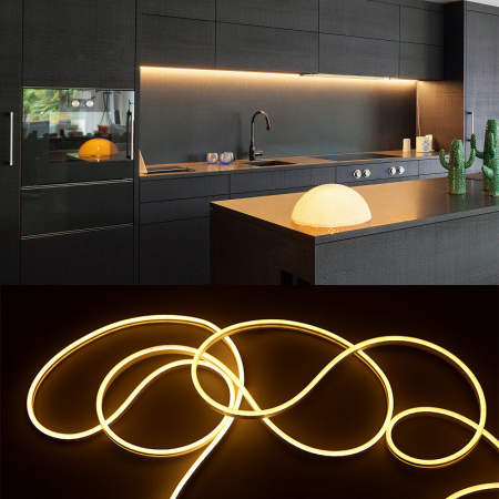 Seville LED Neon Under Cabinet Light Strip, Waterproof, 1/2/3/4