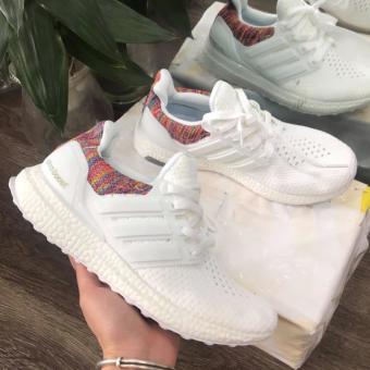 Giày ultrabost nam nữ màu trắng gót thổ cẩm
