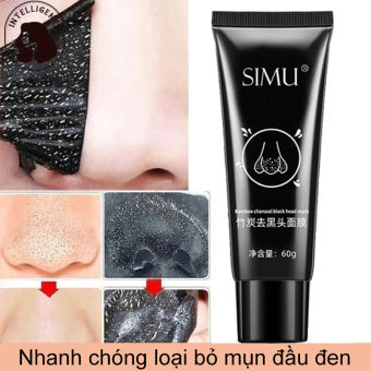 Mặt nạ lột mụn đầu đen Mặt nạ tẩy tế bào chết 60g máy hút mụn cực mạnh Kiểm Soát Dầu và Mụn giúp lột mụn đầu đen mụn cám toàn mặt thanh lọc da tẩy tế làm sáng da dưỡng ẩm chăm sóc da,lợi hút sạch mun cám bã nhờn và bụi bẩn nội địa Trung