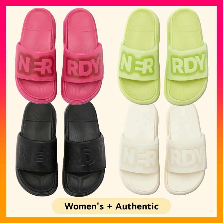 [ NERDY ]★24FW★韓国人気★LOVELY LETTER FLEECE SLIDES NERDY ]☆24FW☆韓国人気☆LOVELY LETTER FLEECE SLIDES (NERDY