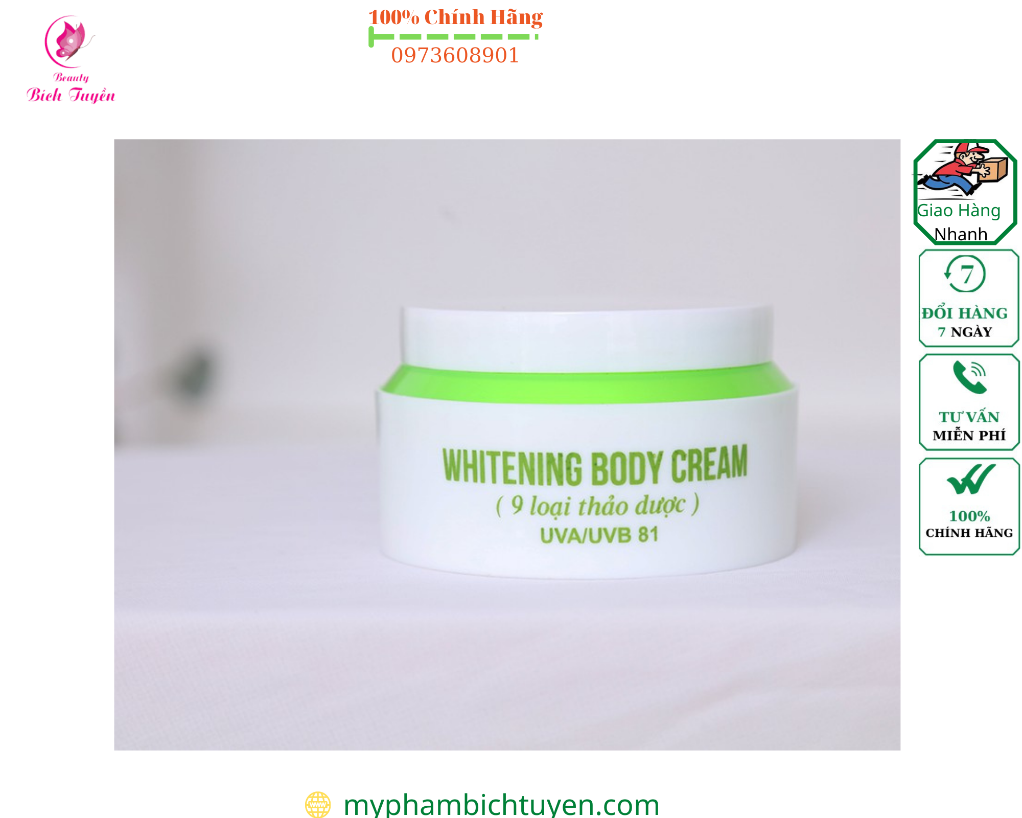 Kem body ahera 9 loại thảo dược 350g