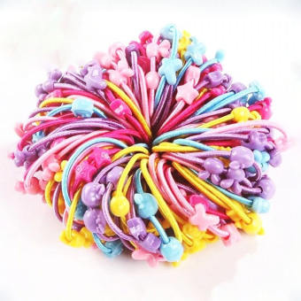 Túi 50 dây buộc tóc nhiều màu