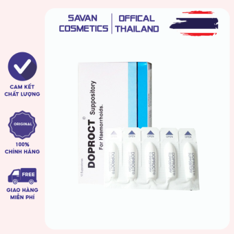 Hộp 10 viên trĩ đặt Doproct Thái Lan - Chính Hãng