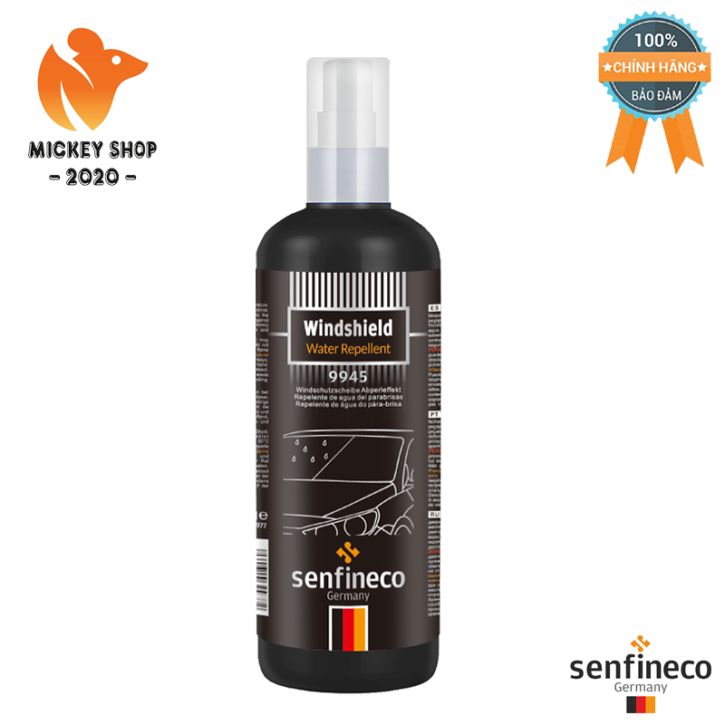 Chai Xịt Phủ Nano Chống Nước Kính Senfineco Glass Water Repellent 100ml - Senfineco 9945