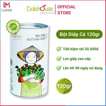 Bột rau diếp cá sấy lạnh Dalahouse 120g nguyên chất hữu cơ