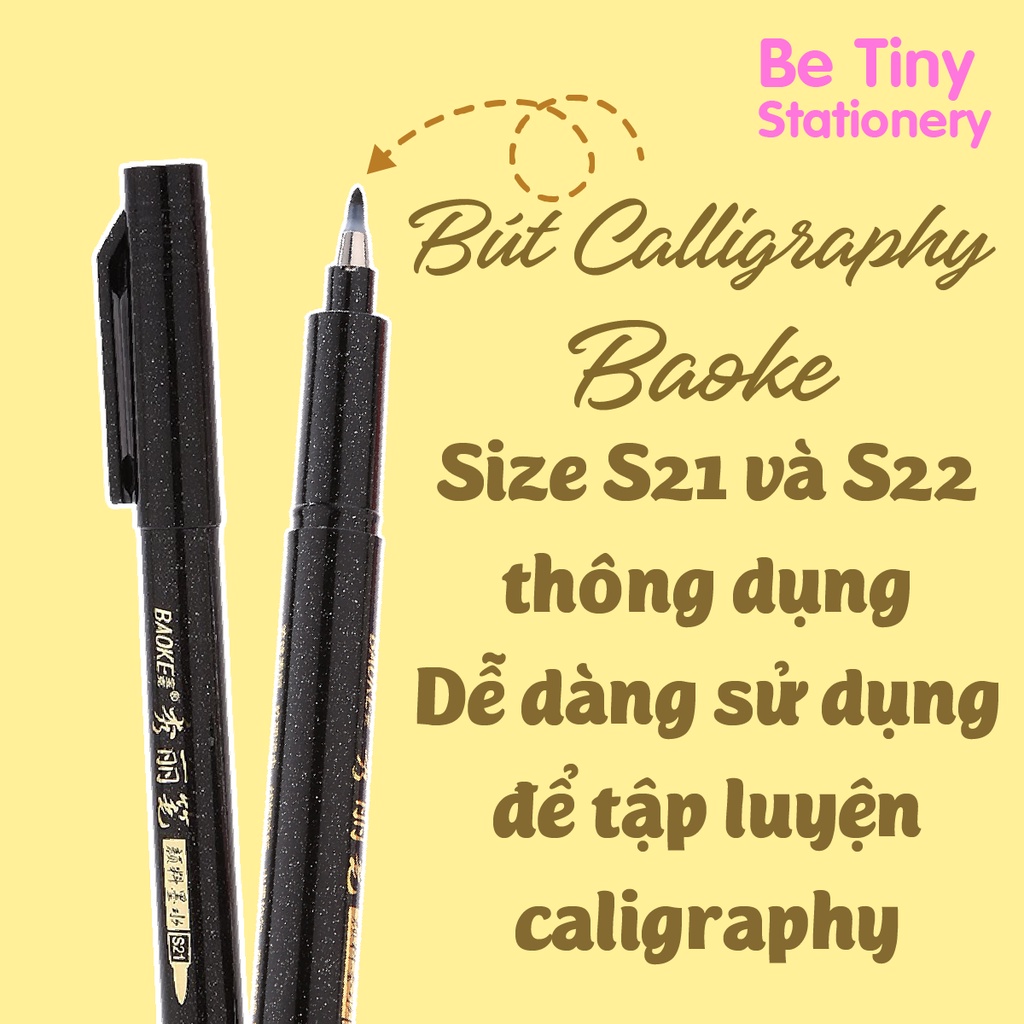Bút Baoke luyện viết Caligraphy thư pháp giá rẻ - Be Tiny Stationery