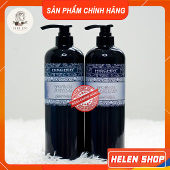 HISCHER Combo Dầu Gội Xả Hischer 2000ml 💖 Dầu Gội Argan 💖 Ngăn Gàu, Giảm Rụng Tóc, Chăm Sóc Tóc Khô Xơ, Hư Tổn, Kích Mọc Tóc