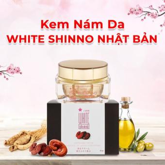Kem mờ nám Nhật Bản White Shinno 20g thành phần từ nấm linh chi đỏ và nhân sâm