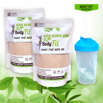 COMBO 2 túi Bột Ngũ Cốc Giãm Cân BodyFit + Tặng Bình Lắc