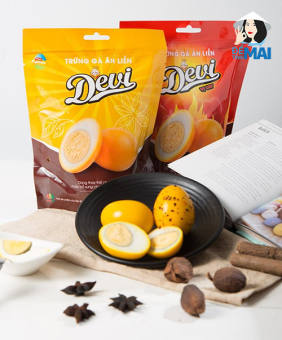 Túi 10 quả Trứng gà ăn liền Devi Dabaco (Ăn vặt, bữa sáng, bữa phụ)