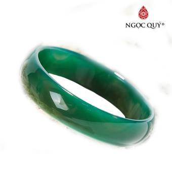 Vòng Tay Mã Não Xanh Bản Hẹ - Ngọc Quý