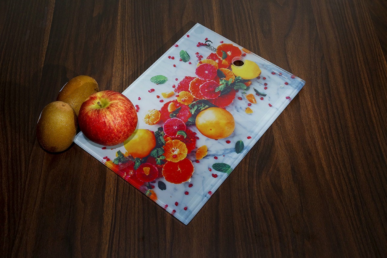 Thớt Kính Cường Lực Siêu Bền, Siêu Tải - Thớt nhà bếp cao cấp lót su  3D - Thớt kính cường lực cao cấp GHome - Thiết bị vệ sinh Khánh Vân