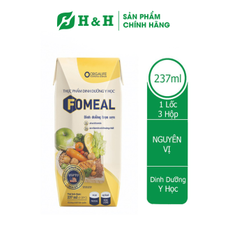 Thực phẩm dinh dưỡng Y học Fomeal (3 hộp x 237ml) - Dinh dưỡng trọn vẹn cho người bệnh, suy nhược cơ thể