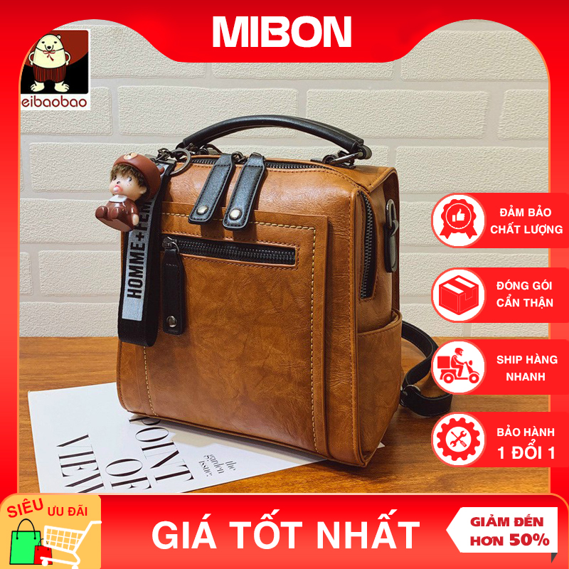 Balo nữ, balo mini nữ dáng vuông da mềm đi học đi chơi thời trang sang trọng