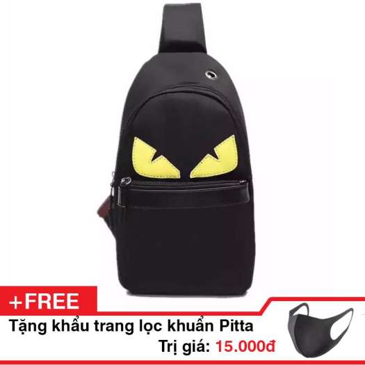 Túi đeo chéo thời trang 2 con mắt ! tặng kèm 1 khẩu trang Pitta MAsk