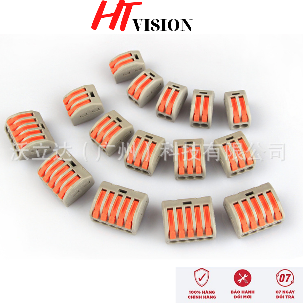 Combo 30 cái Cút Nối Dây Điện Nhanh KV774 2 3 5 cổng tỉ lệ 10/10/10 không cần kìm, không cần băng dính cách điện hỗ trọ từ 2 , 3, 5 dây điện đồng thời