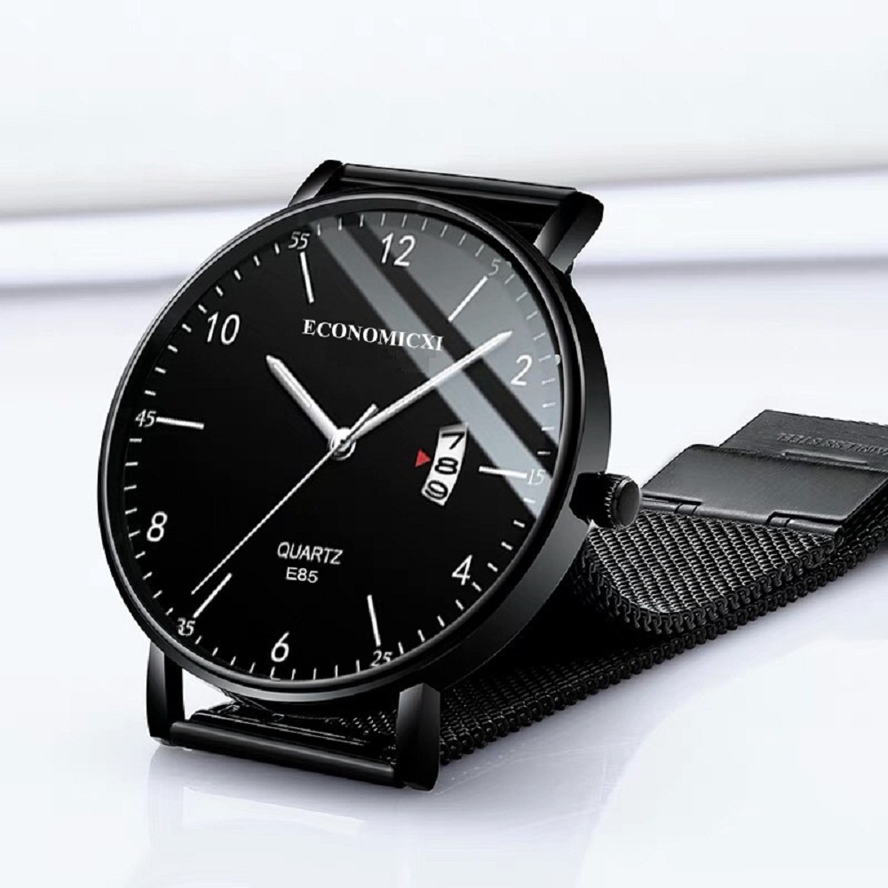 đồng hồ nam chính hãng economicxi dhcn03 chống nước original design dây thép lụa thời trang cao cấp chạy kim gió (mẫu mới nhất) 1