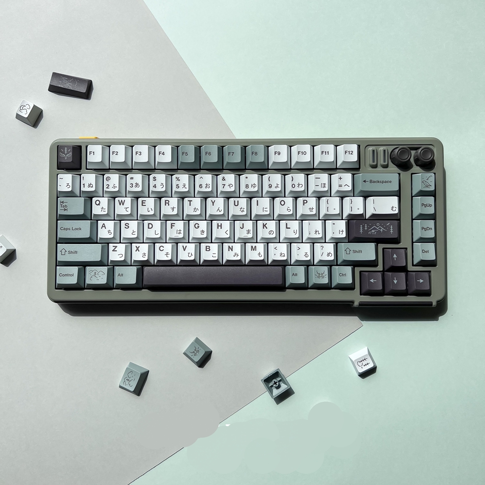 【Keycap only】bộ phím bấm sương mù GMK November 141 phím hồ sơ anh đào thăng hoa thuốc nhuộm PBT cho bàn phím cơ chuyển đổi MX 61/64/68/87/84/980/104
