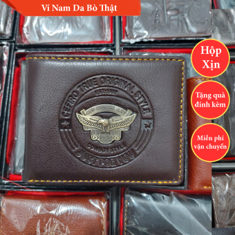 Ví Nam Da Bò  Thật  Thái Lan Cao Cấp Có hộp xịn - VN014 - Sỉ Túi Đẹp SG