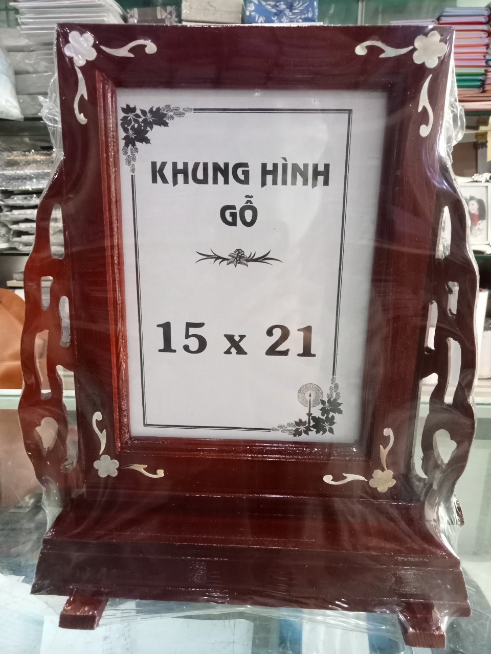 Khung ảnh thờ 15x21 gỗ cao cấp ,Khung đẹp chắc chắn mà không bị cong vênh khi sử dụng