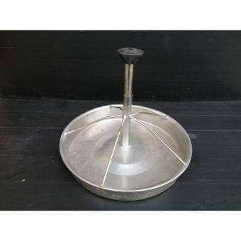 Máng tập ăn inox cho heo(lợn), chó