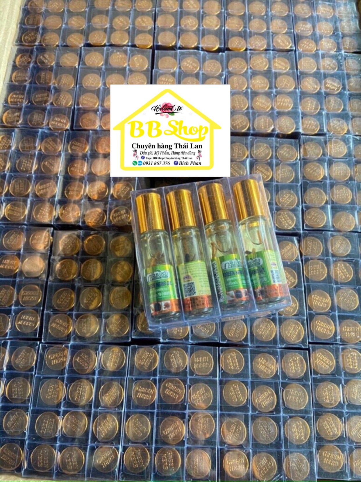 01 dầu nhân sâm ginseng green herb oil thái lan