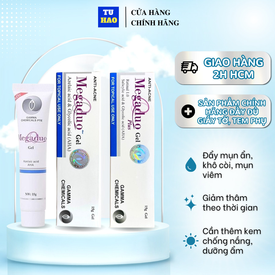 Gel Megaduo Gel Giảm Mụn Ẩn Và Thâm Gamma Megaduo Plus Gel 15 gram