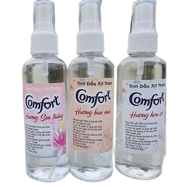 Tinh Dầu Xịt Thơm Quần Áo 100ml xịt quần áo chăn ga xịt phòng