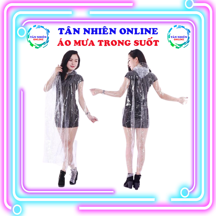 [Hỏa tốc] Áo mưa trong suốt hiện đại thời trang mùa mưa, áo mưa đi xe máy, Tân Nhiên Online