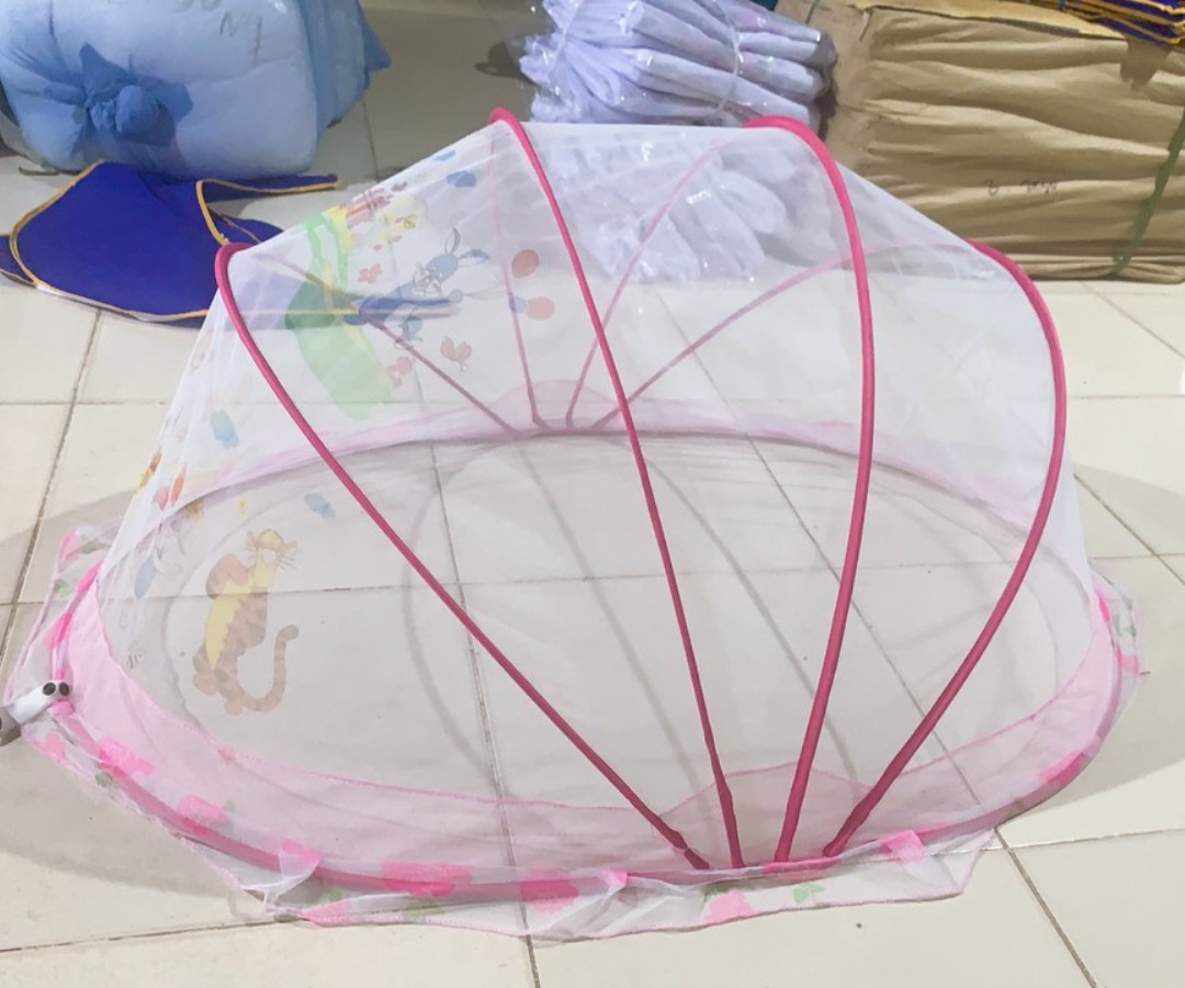Màn chụp gấp gọn cho bé sơ sinh cao cấp, Màn chụp gấp gọn thông minh cho bé, Mùng chụp gấp gọn chống muỗi giúp bé ngủ ngon