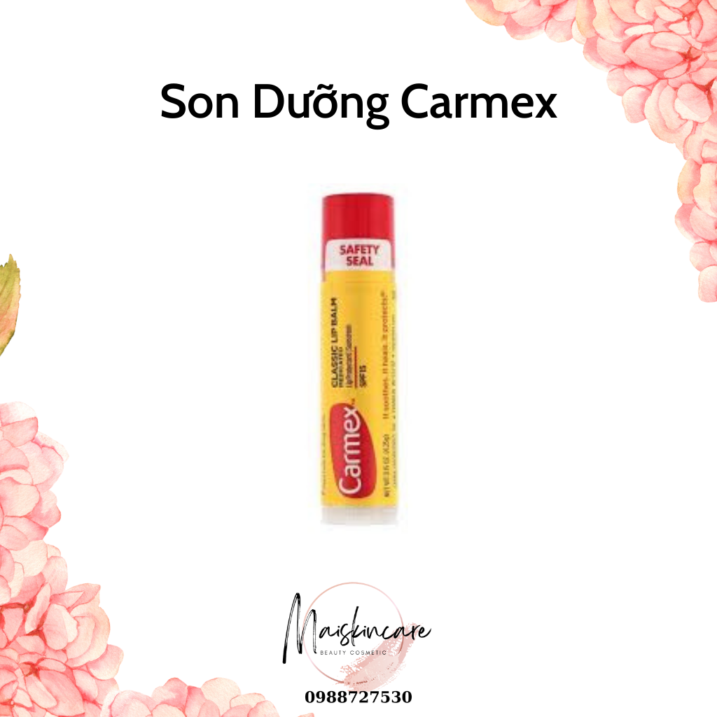Son dưỡng Carmex dạng thỏi giúp hồng môi, hết khô nứt